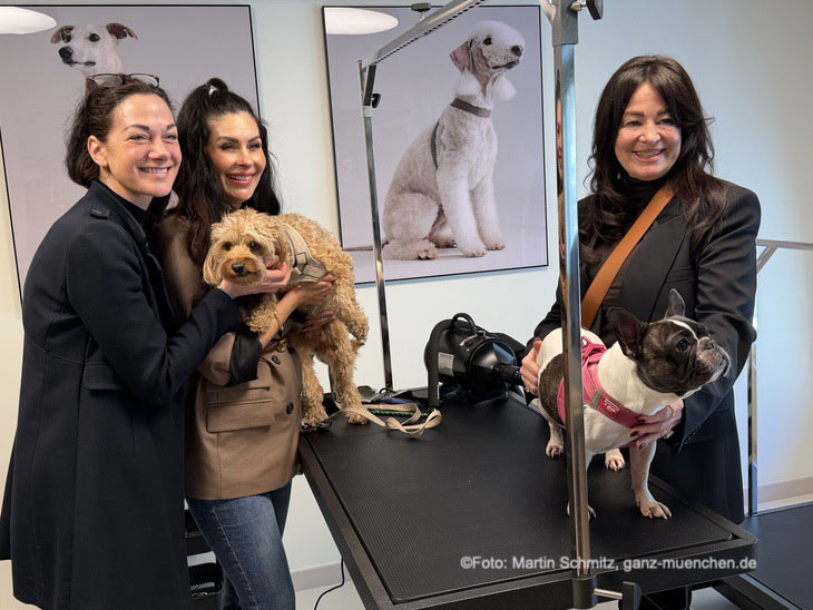 Charlotte Gr&auml;fin von Oeynhausen, Jeannette Graf, Michaela Aschberger - Er&ouml;ffnung des PINTU (for dogs & their people) Stores in M&uuml;nchen am 10.03.2026 (&copy;Foto: Martin Schmitz) 